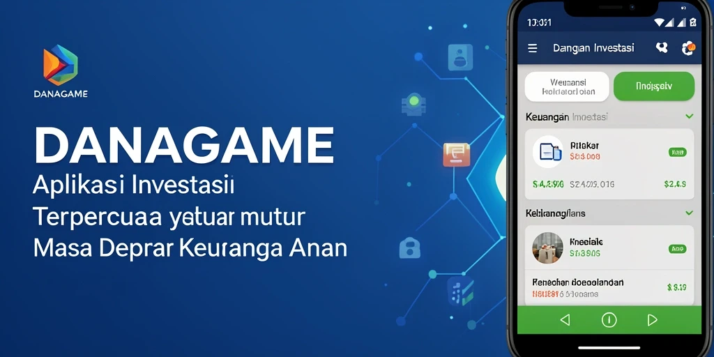 Tampilan antarmuka aplikasi DANAGAME yang ramah pengguna.
