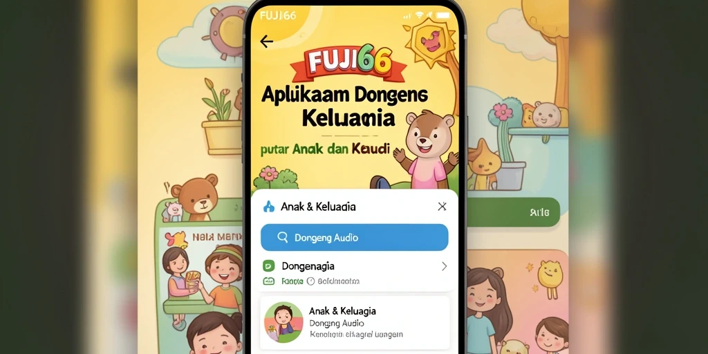 Antarmuka aplikasi FUJI66 yang ramah pengguna dan menarik untuk anak-anak.