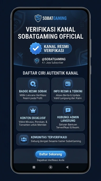 Tampilan kanal resmi sobatgaming